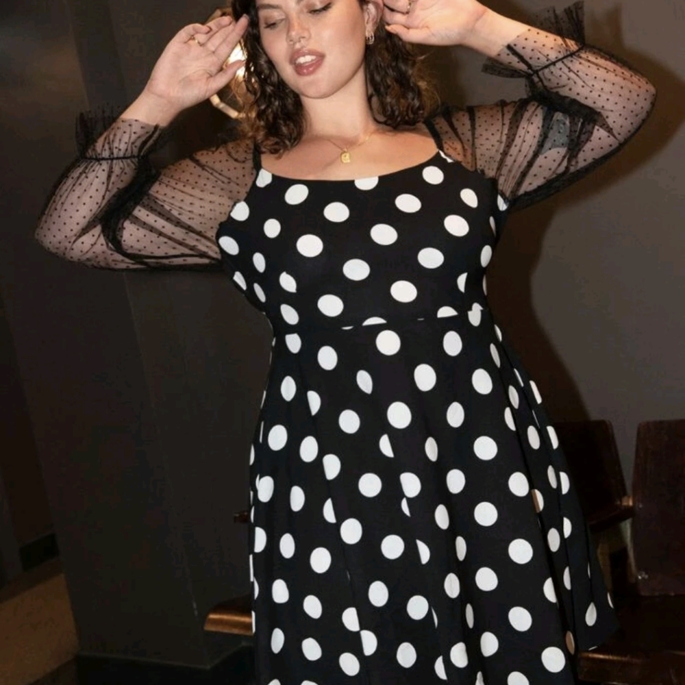 3x Shein polka dot dress